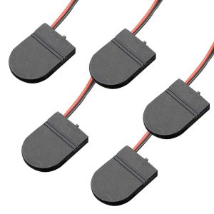 ZYJC Battery Plastic CR2032 Storage Case Flip Cover 3V Battery Socket Battery Storage Boxes Batteries Container Button Battery Holder Coin Cell Battery Case