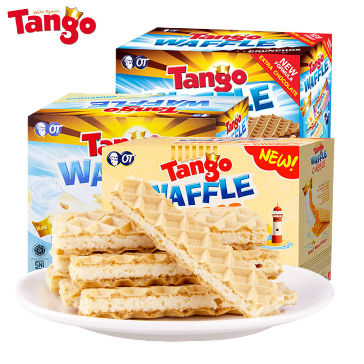 Indonesia imported Tango Kaka crispy sandwich wafer biscuits chocolate ...