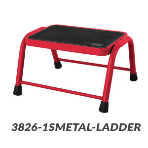 1 Step Stool Ladder Heavy Duty Multipurpose Bathroom Bed Kitchen Lightweight Foot Steel One Step Stair Single Stool