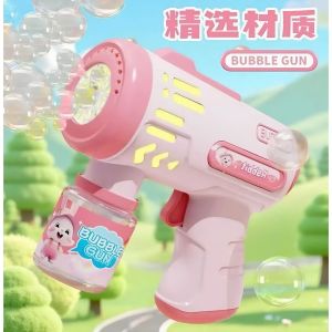 Súng Bắn Bong Bóng Mini Tự Động LED | Bubble Gun Trẻ Em Phun Liên Tục | Đồ Chơi Gia Đình Cho Bé