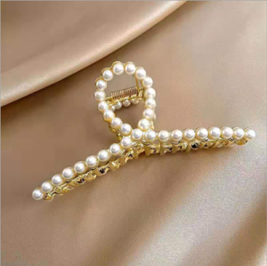 Large Metal Hairpin & Diamond Pearl Hair Claw: A Guide to Korean Style Fashion Hair Clamps