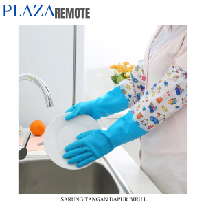 SARUNG TANGAN PANJANG 48 CM KARET LATEX CUCI PIRING PERKERJAAN DAPUR RUMAH TANGGA KOREA