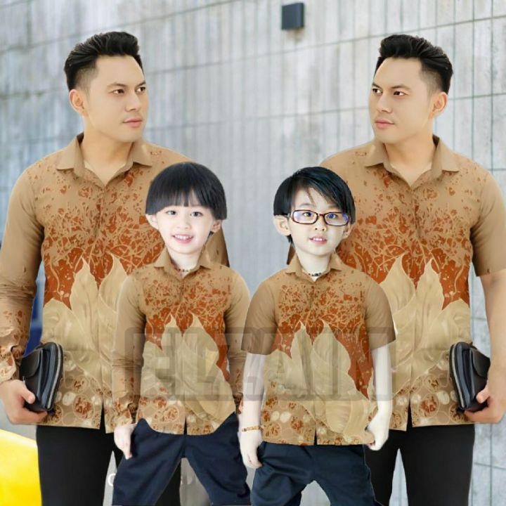 TERBARU Couple sweet BATIK PUTA EL ZAIN | BATIK WARNA TERAKOTA KEMEJA ...