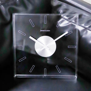 Minimalis Nordic siri dinding jam akrilik seni jualan panas rumah ruang tamu jam mudah Retro kreatif INS hiasan dinding 30cm