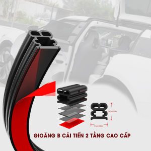 Cuộn 20 mét giảm chấn chữ B loại tốt chống ồn cửa xe nắp capo nắp cốp ô tô xe hơi - Phụ Kiện Đồ Chơi Xe Hơi