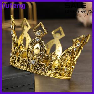 fufeng Bridal Wedding Tiaras Little Crown Brithday Cake Baking Decorative Head Jewelry Childrens Small Diadem Hair Accessories
