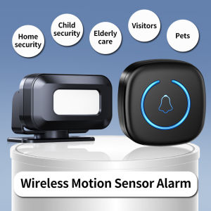 [Gamit PH]Smart Infrared Motion Sensor Alarm Wireless Home Plug in Doorbell with 38 Songs Gate Entry Door Bell Welcome Chime Alert Alarm for hotel home store office villa