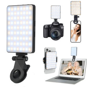Selfie Light with Clip Phone Fill Light LED Video Light for iPhone Samsung Huawei Mobile Phone iPad Laptop Camera Makeup