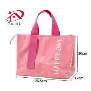 TWOL SHOP 1pcs Insulation HOT-COLD Worker Student Thermal Lunch bag Fresh Handbag Waterproof bag