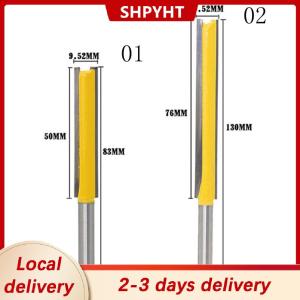[COD] Ship within 24 hours 1pc Extra Long Flush Trim Router Bit - 1 4  Shank Trimming Tool 50 76mm