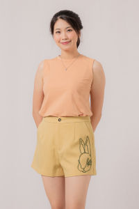 RIMINI - Bawahan Remaja Hotpant Casual Kekinian XS-XL - Molie Rabbit A-Line Short 85708