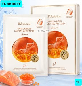 [TEM PHỤ + VAT] JMsolution Water Luminous Salmon Repair Mask - Mặt Nạ Trứng Cá Hồi Hàn Quốc Cấp Ẩm Dưỡng Trắng Tái Tạo Phục Hồi Da