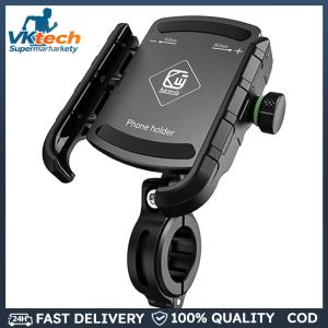 Aluminum Motorcycle Phone Holder Anti-Vibration Motorbike Phone Mount Bike Phone Mount Holder for Bicycle/ATV/UTV/Scooter
