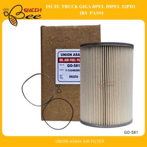 QUEENBEE Union Asahi Oil Filter for ISUZU TRUCK GIGA 8PE1 10PE1 12PD1 (BY-PASS) GO-581 1-13240200