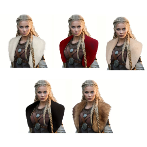 Khăn choàng thoải mái với trang trí sang trọng đa chức năng mùa đông hóa trang thời trang phụ kiện Halloween Anime