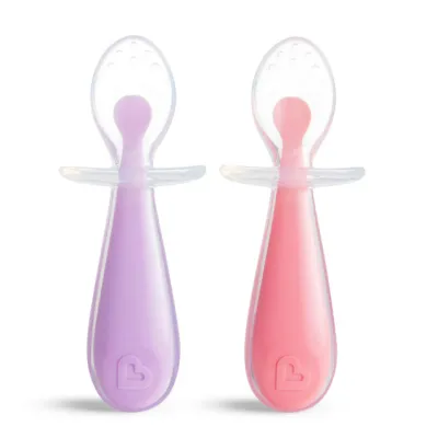Munchkin Gentle Scoop Silicone Training Spoons 2pk (2 Colors)