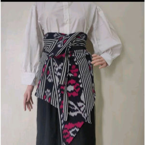 Set Couple Tenun Kaftan Etnik Kondangan Prewedding Modern Kekinian - Baju Couple Tenun - Dress Tenun