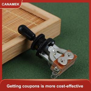 【CANAMEK】 1PC 3 cách ngắn thẳng Guitar chuyển đổi chuyển đổi Pickup Selector với Brass hat cho guitar điện pickups chuyển đổi bộ phận điều khiển