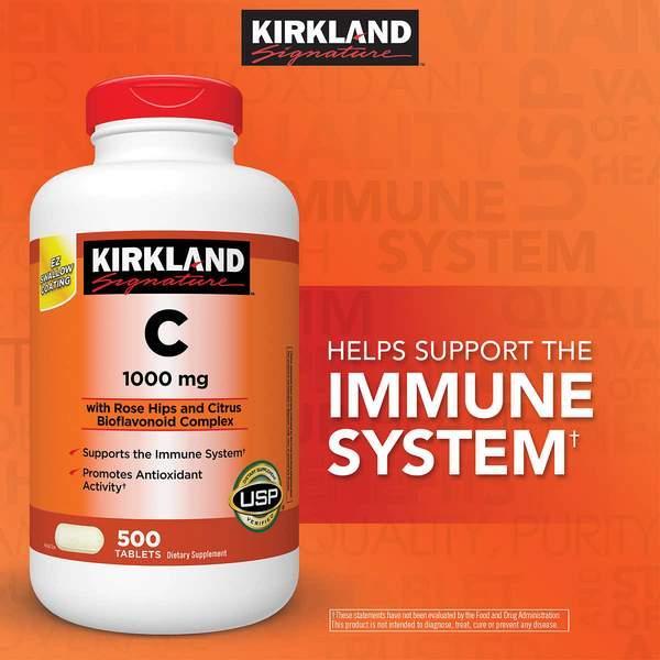 Kirkland Signature Vitamin C 1000mg - 500 Tablets