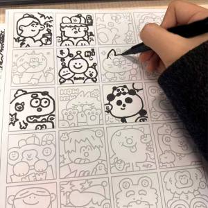JMY Tracing Paper Line Art Drawing Practice Pad Simple Drawing Sketch Book Kids Beginner Art Supplies
