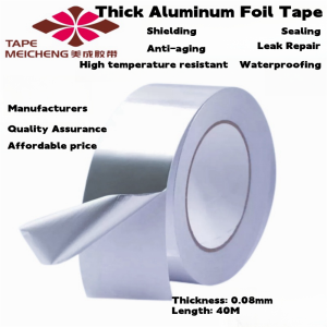 Băng lá nhôm dẫn điện Dày 0.08mm rộng 5mm-50mm * 40m chiều dài nhiệt độ cao chống lão hóa che chắn điện tử chống nhiễu cách nhiệt ống niêm phong