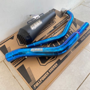 Knalpot Racing Goat Bluemoon R15 V3/V2 CBR 150r Vixion MX King MX135 Satria Fu Sonic Gsx model Arrow