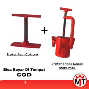 Treker Pres Rem Cakram + Treker Shock Depan Motor Sport Bebek Matic