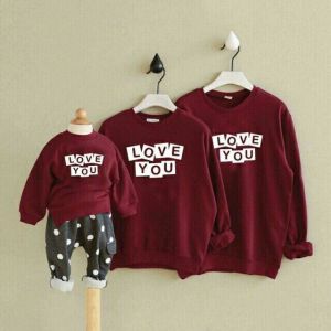 (sĩ) áo thu đông gia đình LOVE YOU . chất mịn ấm đủ mọi size sĩ 40k/áo