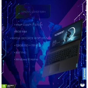 Lenovo L340-15IRH i7-9750H 8GB ram 128GB SSD 1TB HDD GTX1650 4GB 15.6" FHD Windows 10 Home