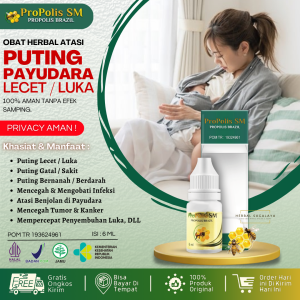 Obat Oles Gatal - Gatal Pada Payudara 100% Alami Salep Gatel di Puting Susu Obat Puting Susu Lecet Obat Puting Susu Nyeri Obat Puting Susu Hitam Jadi Merah Obat Oles Puting Payudara Lecet dan Perih Obat Pengering Puting Susu Luka Herbal Propolis SM