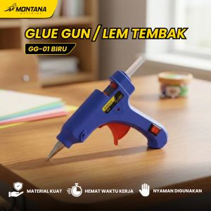 MONTANA Glue Gun Lem Tembak 20 Watt Perekat Serbaguna GG-01 Merah