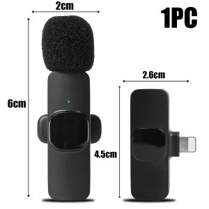 Professional Wireless Lavalier Lapel Microphone for iPhone iPad Andriod - Cordless Omnidirectional Condenser Recording Mic for Interview Video Podcast Vlog YouTube