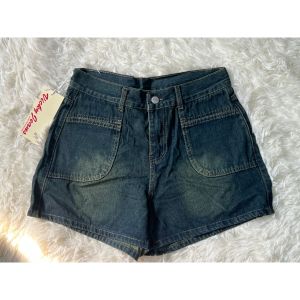 [ Vicky Jeans ]Women’s High waist Vintage Washed Short-390