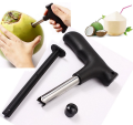 Dụng Cụ Khui Dừa Lấy Nước Tiện Lợi Siêu Nhanh - Cây Đục Lỗ Quả Dừa Nhỏ Gọn - Inox Loại 1 (đen). 
