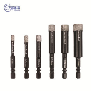 Tile Punching All-Ceramic Dry Drill Bit Set Hexagonal Tile Hole Opener Diamond Drill Bit Hole Saw