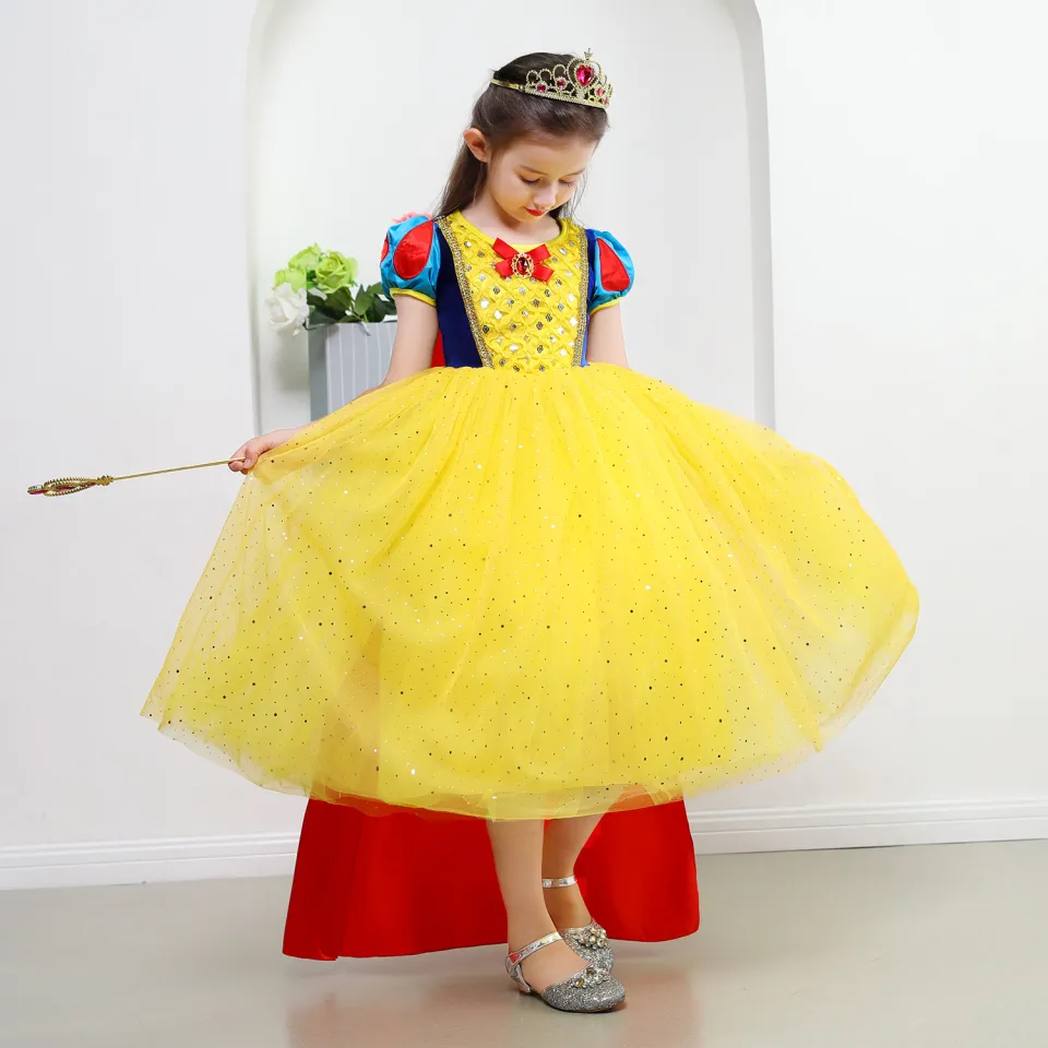 Váy công chúa bạch tuyết cho bé gái | Trang Phục Biểu Diễn Ấn Tượng
