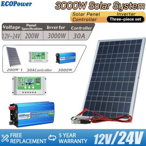 Solar Panel 200W 500W Household Charging Panel Module generator set for home with inverter