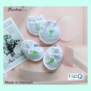 FREESHIP MAX -  Bộ bao tay chân sơ sinh cho bé cột dây trắng chất liệu vải 100% cotton thương hiệu MINTUU - Thời trang và đồ dùng cho trẻ em - Hana’s kids