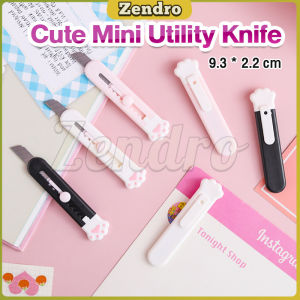 ZEO Cute Mini Cat Utility Knife School office Stationery Craft Paper Cutter Student Art Supplies Tool Cat-Claw