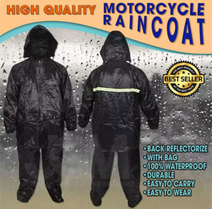 Premium Quality Motorcycle Waterproof Rain Coat (Makapal) Kapote