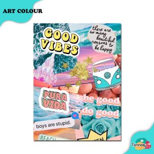 TENNESY HIASAN DINDING WALL DECOR PAJANGAN POSTER DEKORASI KAMAR RUMAH DOODLE ART COLOUR