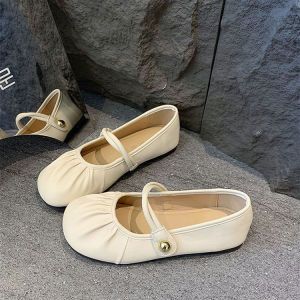 [Free Shipping] Soft-soled closed-toe pleated slip-on sandals for women new summer style maternity shoes slip-on single shoes sandals