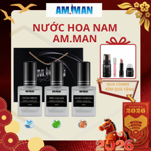 (Mua Combo Kèm Quà Tặng) Combo 3 Chai Nước Hoa AM.MAN Lịch Lãm Sang Trọng Hương Thơm Cuốn Hút Lưu Hương Tới 12h