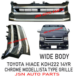 J121S02 CHROME GRILLE SALONG KDH222 14YR (WIDE BODY) MODELLISTA TYPE VAN HIACE