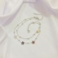 Noin Gelang Kaki Titanium Asli Anti Luntur Double Layered Little Star Untuk Wanita Korea GLK21. 