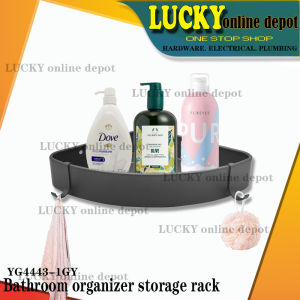 YG4443-1GY BATHROOM TRIANGULAR ORGANIZER STORAGER RACK 1LAYER