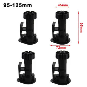 4pcs Adjustable Cabinet Legs Furniture Feet Accessories Support Legs Adjustable Height Plastic Plinth