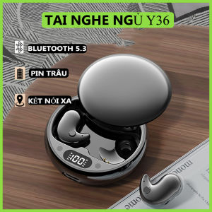 Tai Nghe Bluetooth 5.3 Y36: Pin Trâu 5-6H Âm Thanh HiFi Chống Ồn Chống Nước Có Mic Thoải Mái Thiết Kế Mỏng Nhẹ Hiệu Ứng Âm Thanh Vòm 360°