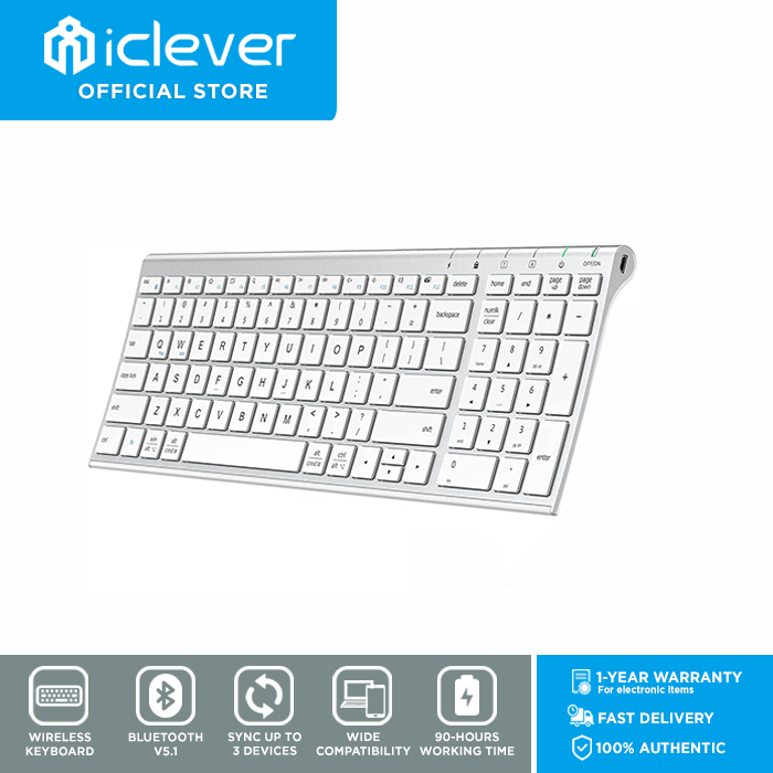iClever BK10 Bluetooth Keyboard, Universal Wireless Keyboard