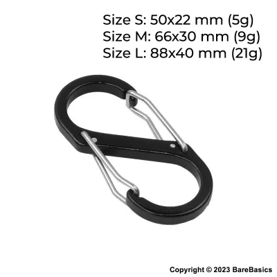 [SG Stock] S-Biner Aluminum Alloy Dual Carabiner Hook Outdoor Camping Hiking